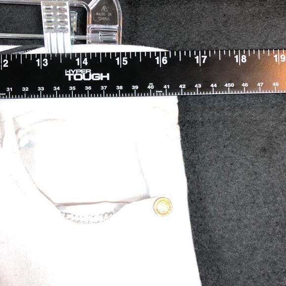 Demolition Mens Jeans White Moto Straight Distressed Premium Denim Y2K 32x30 - Picture 7 of 12